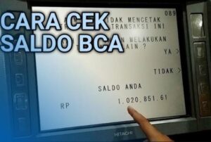 Cara Cek Saldo ATM BCA