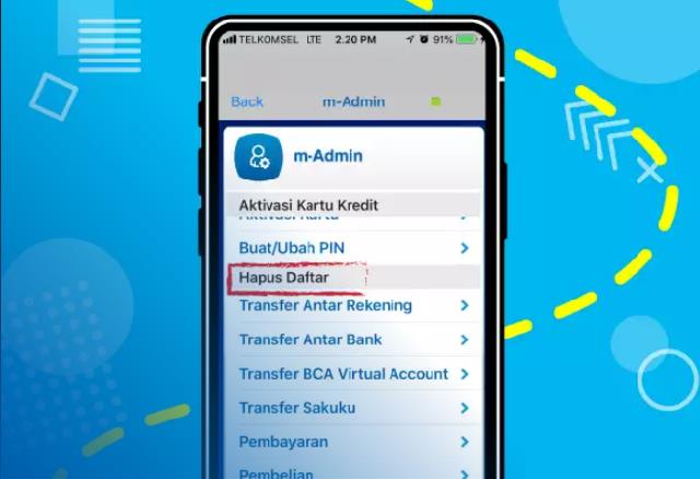 Cara Menghapus Daftar Transfer BCA Mobile